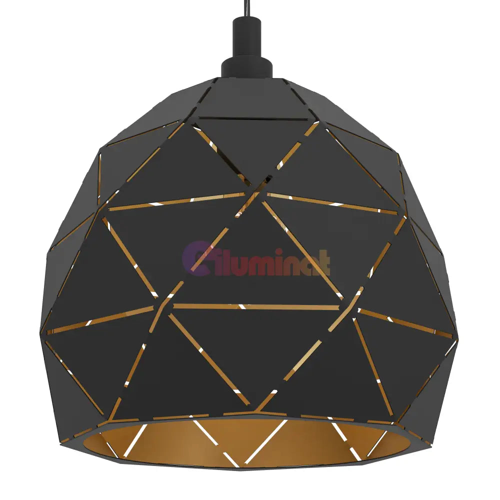 Pendul Vintage ROCCAFORTE 110CM Eglo NEGRU + AURIU / VINTAGE SI RETRO DESIGN Lighting Fixtures