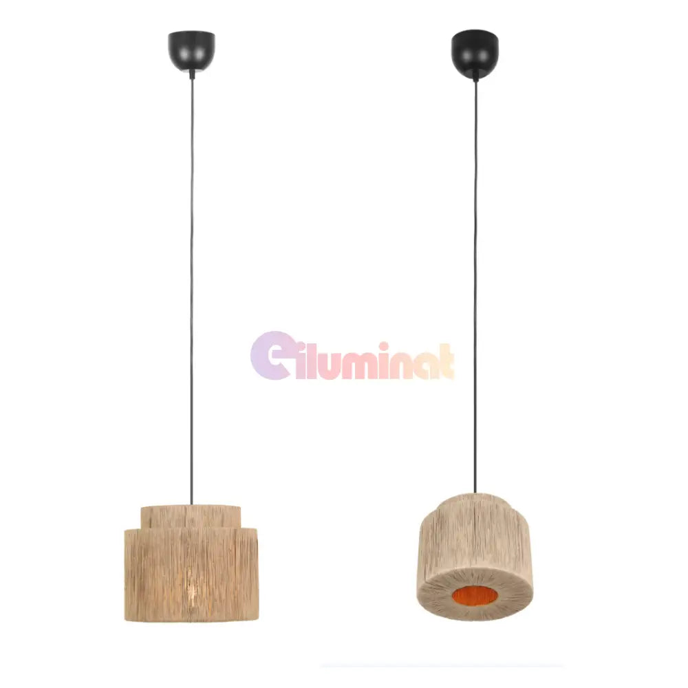 Pendul SMILLA Wood 1x E27 NEAGRA Lighting Fixtures