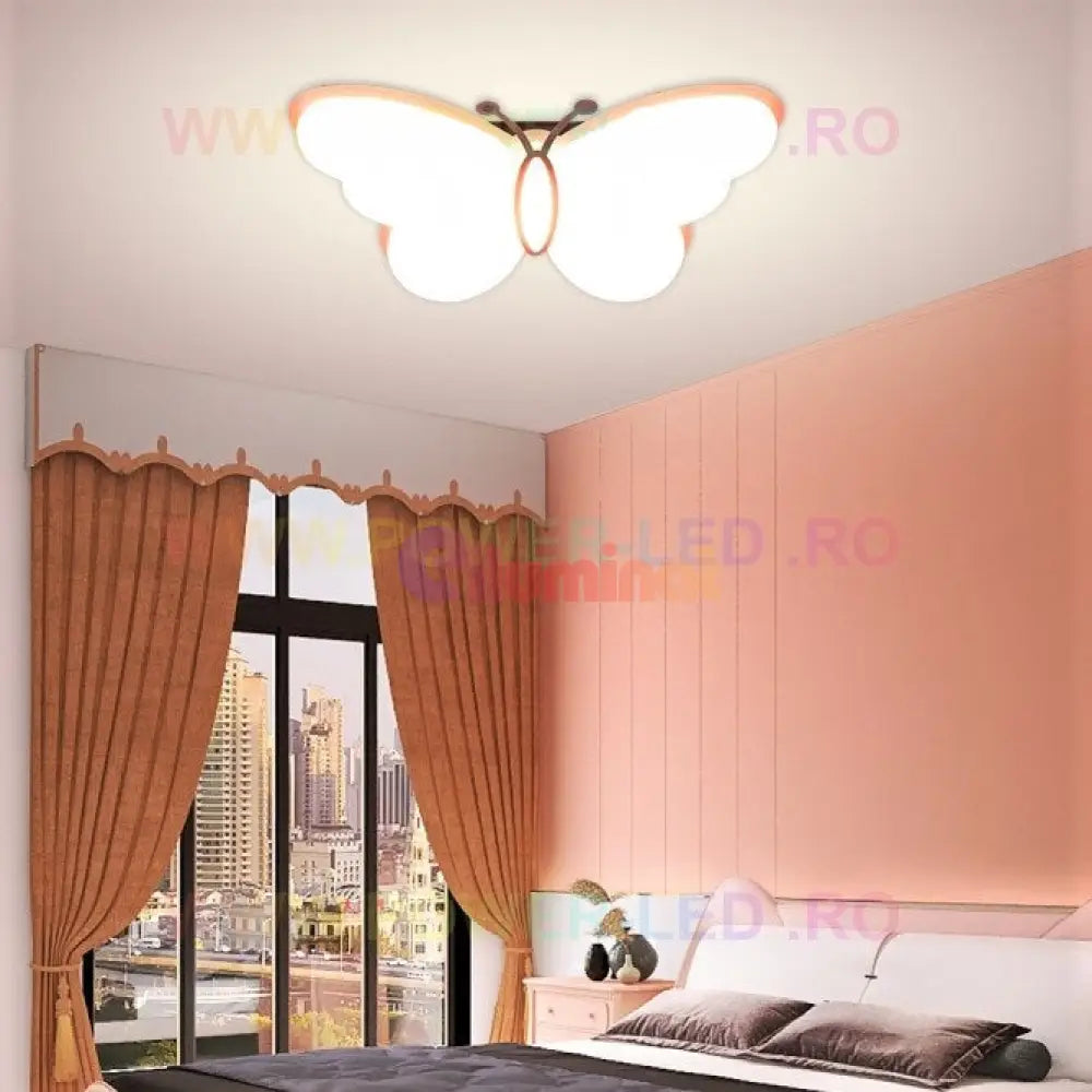 Plafoniera Led 120W Butterfly Dimabila Telecomanda Echivalent 500W Led Ceiling Light