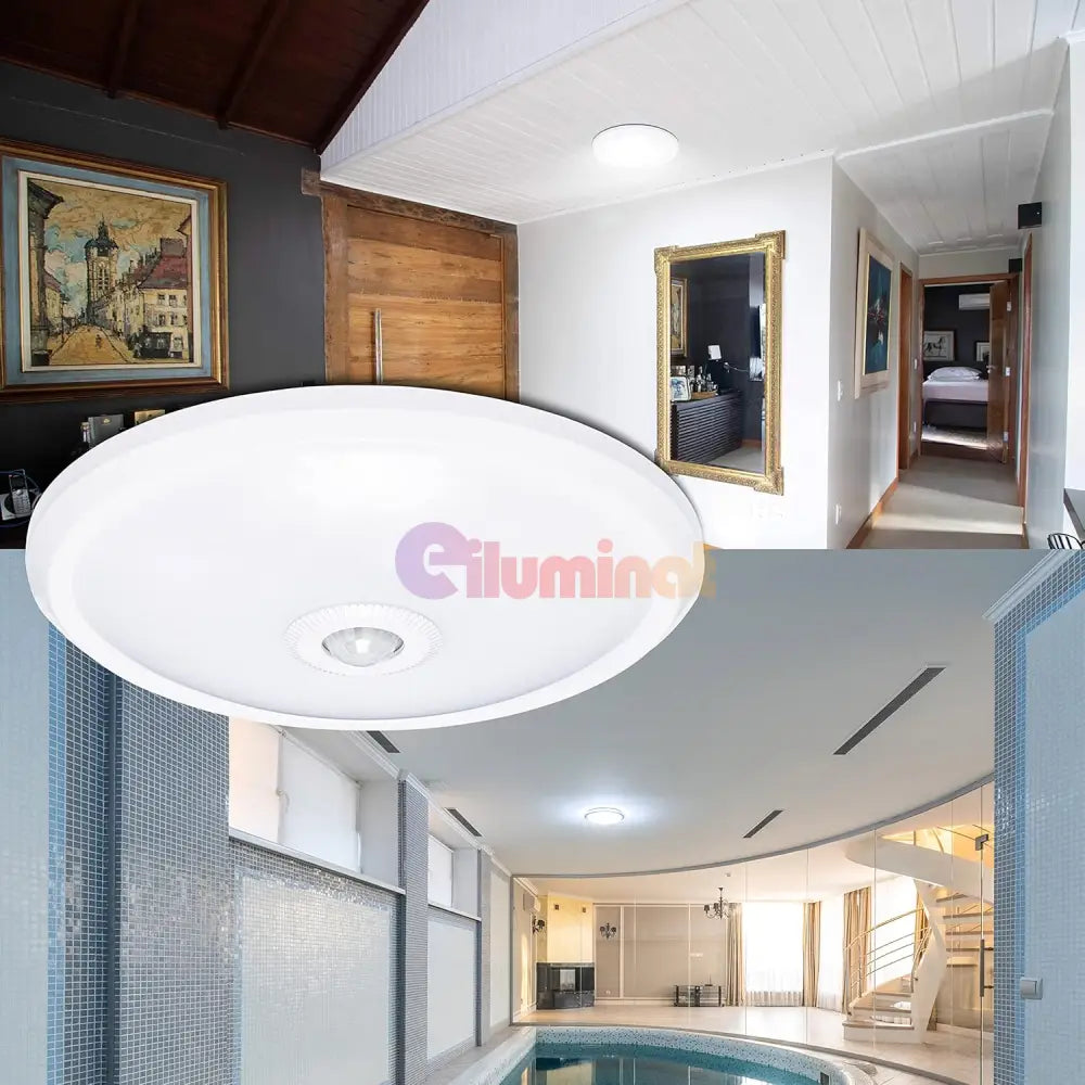 Plafoniera Led 12W Senzor Miscare Echivalent 75W Sensor Ceiling Light