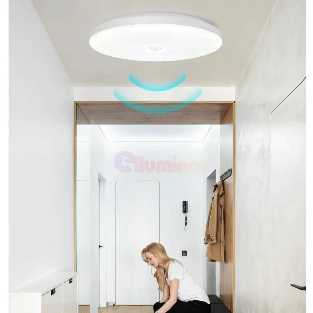 Plafoniera Led 18W Senzor Miscare Echivalent 180W Frameless Led Ceiling Light With Sensor
