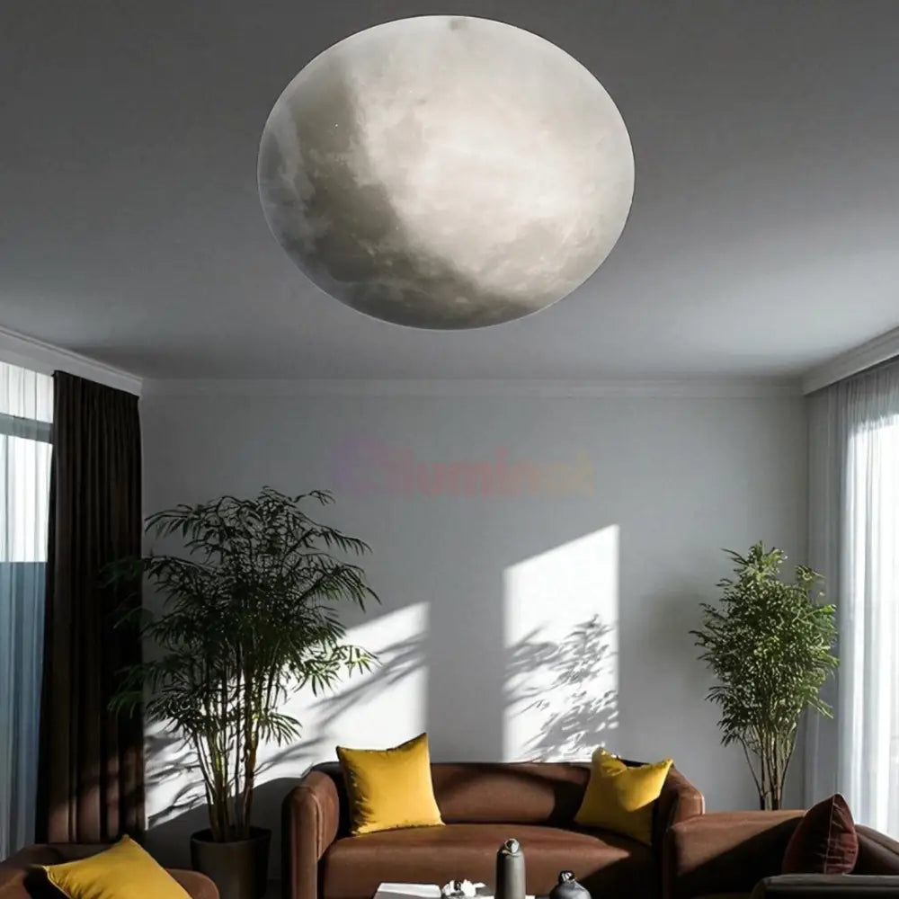 Lustra LED LUNAR White ALBA / 60CM / MINIMALIST DESIGN Lighting Fixtures