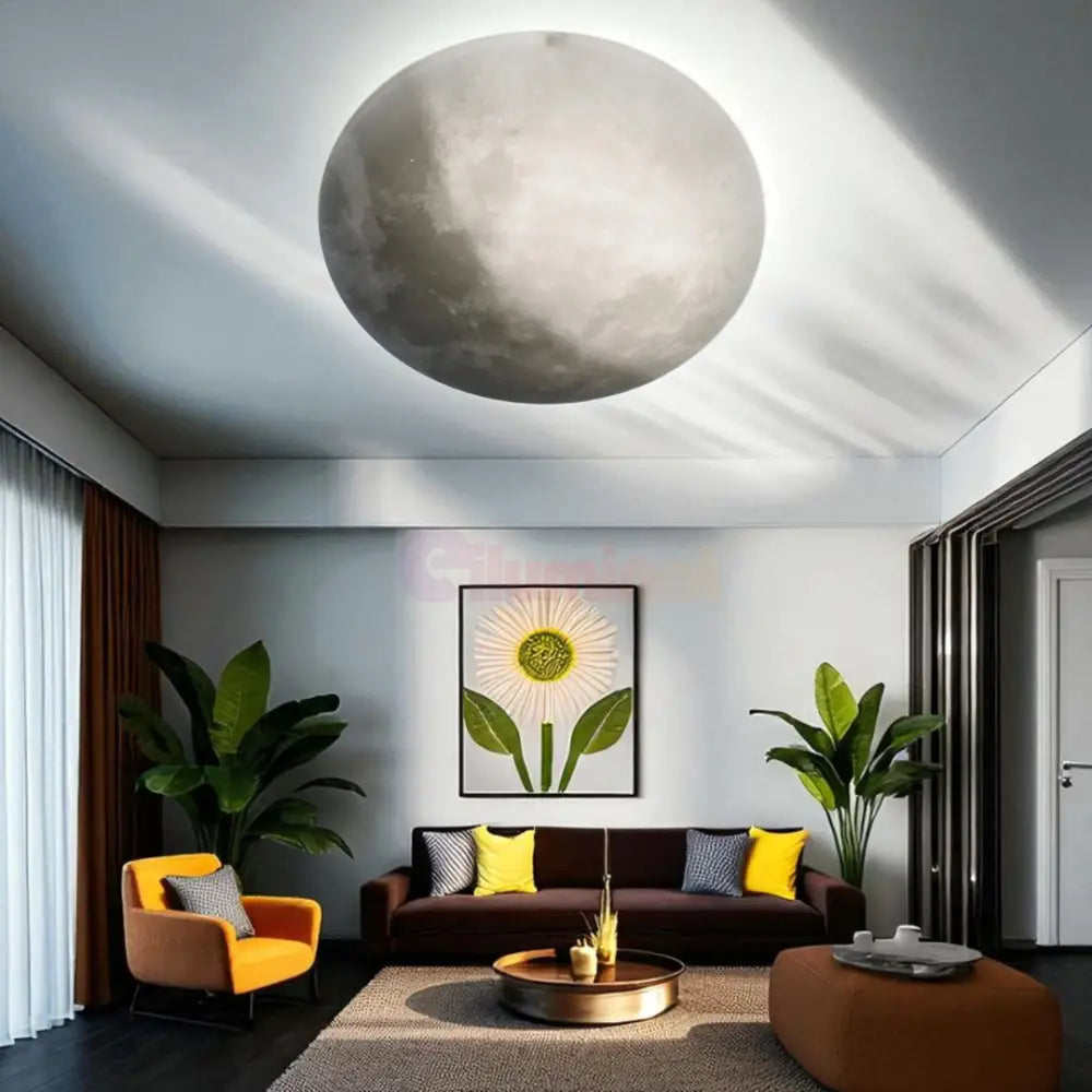 Lustra LED LUNAR White ALBA / 60CM / MINIMALIST DESIGN Lighting Fixtures