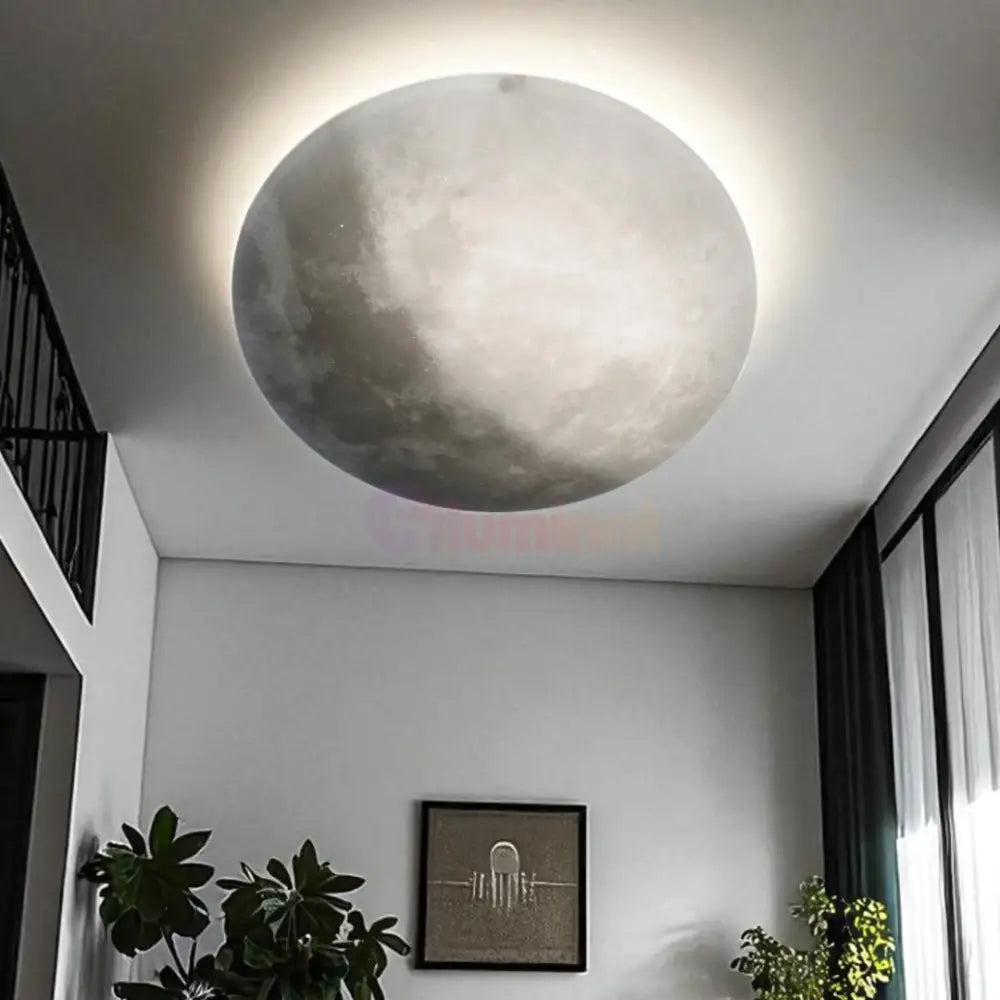 Lustra LED LUNAR White ALBA / 60CM / MINIMALIST DESIGN Lighting Fixtures
