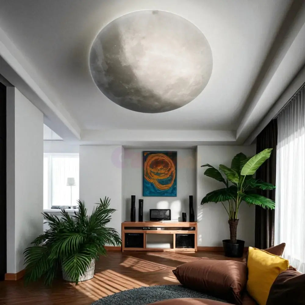 Lustra LED LUNAR White ALBA / 60CM / MINIMALIST DESIGN Lighting Fixtures