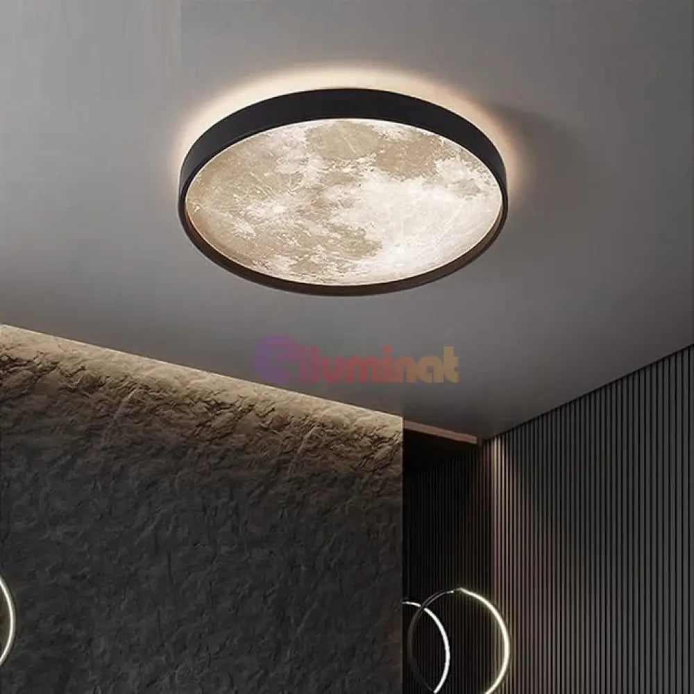 Plafoniera Led 40W + 40W Dark Moon Echivalent 300W Cu Telecomanda Led Ceiling Light