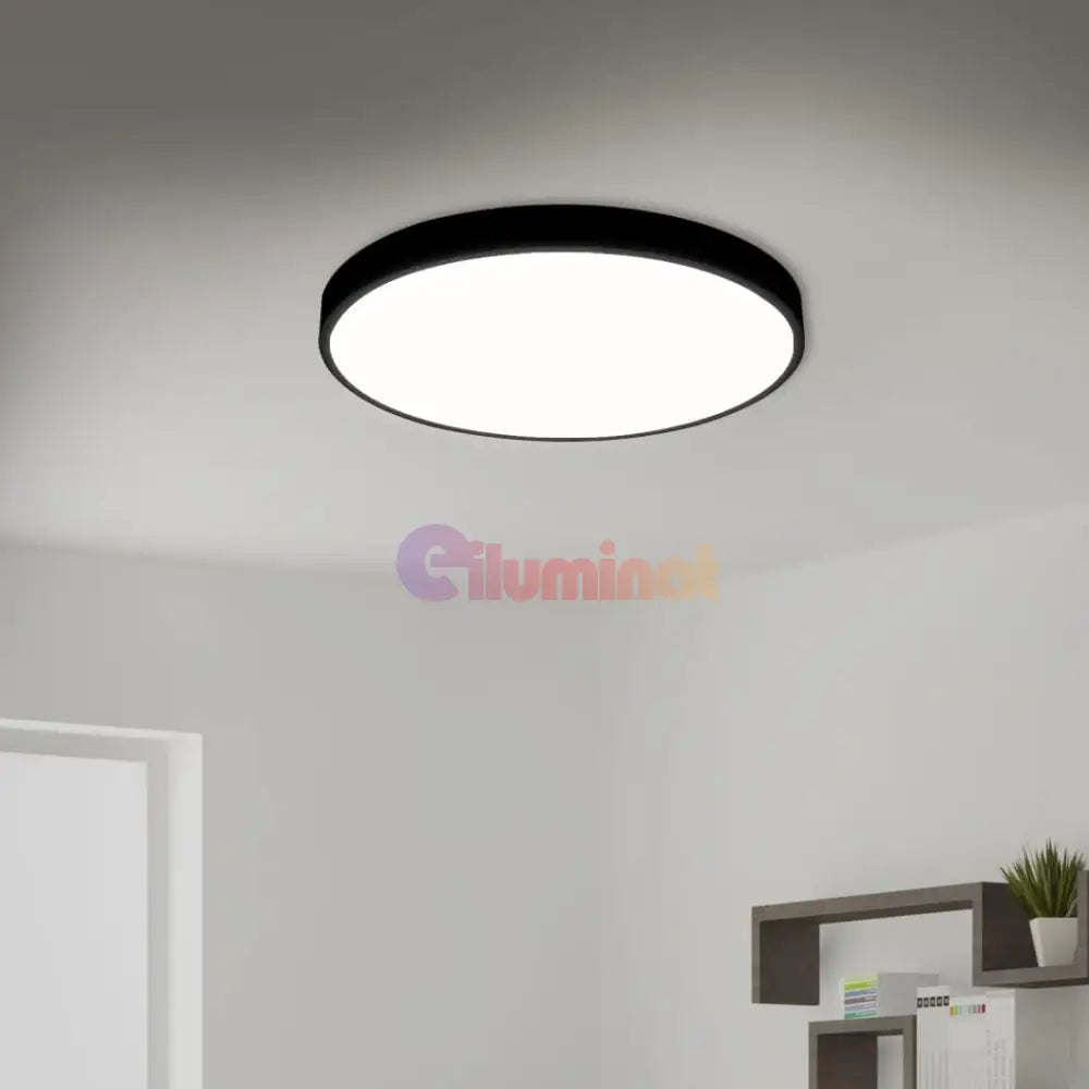 Plafoniera Led 40W Ultra-Thin Black Rotunda Echivalent 400W Led Ceiling Light