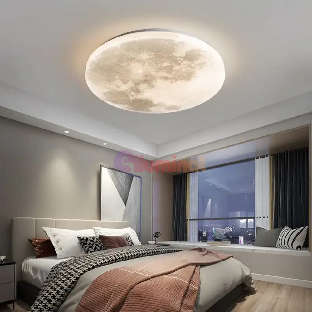 Plafoniera LED 48W 35CM MOON LIGHT Echivalent 240W GRI / 35CM / MINIMALIST DESIGN Lighting Fixtures