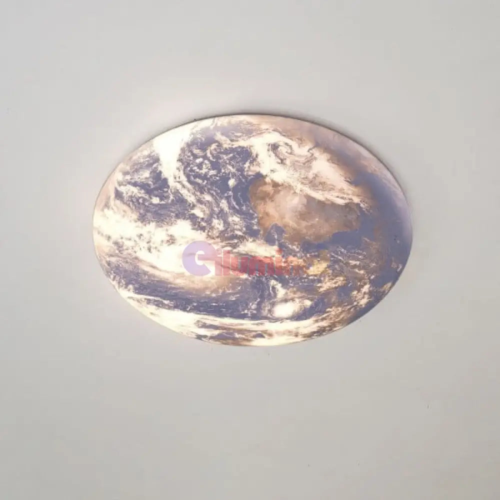 Plafoniera LED 96W 50CM EARTH Echivalent 500W ALBASTRU / 50CM / MINIMALIST DESIGN Lighting Fixtures