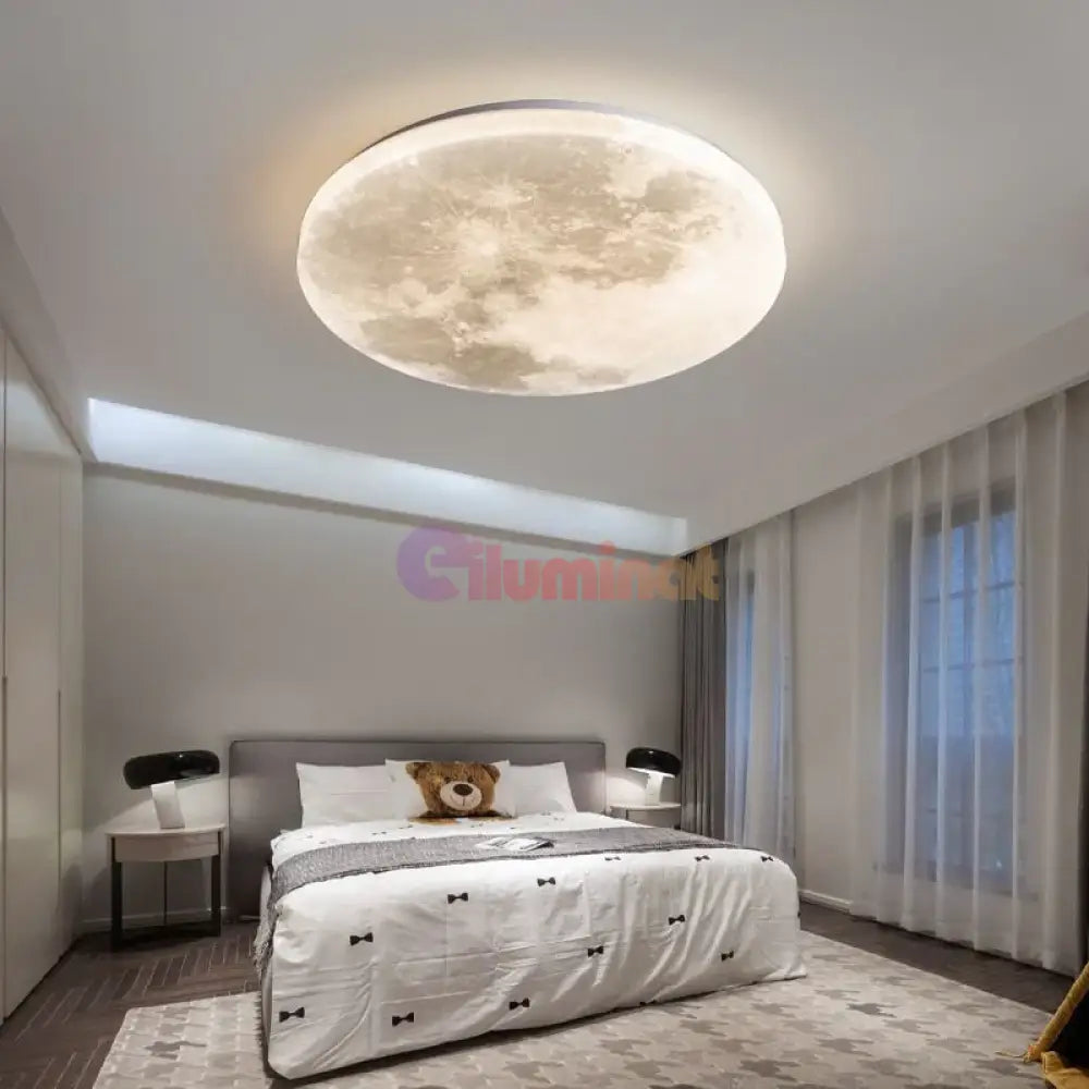 Plafoniera LED 96W 50CM MAXI MOON LIGHT Echivalent 500W GRI / 50CM / MINIMALIST DESIGN Lighting Fixtures