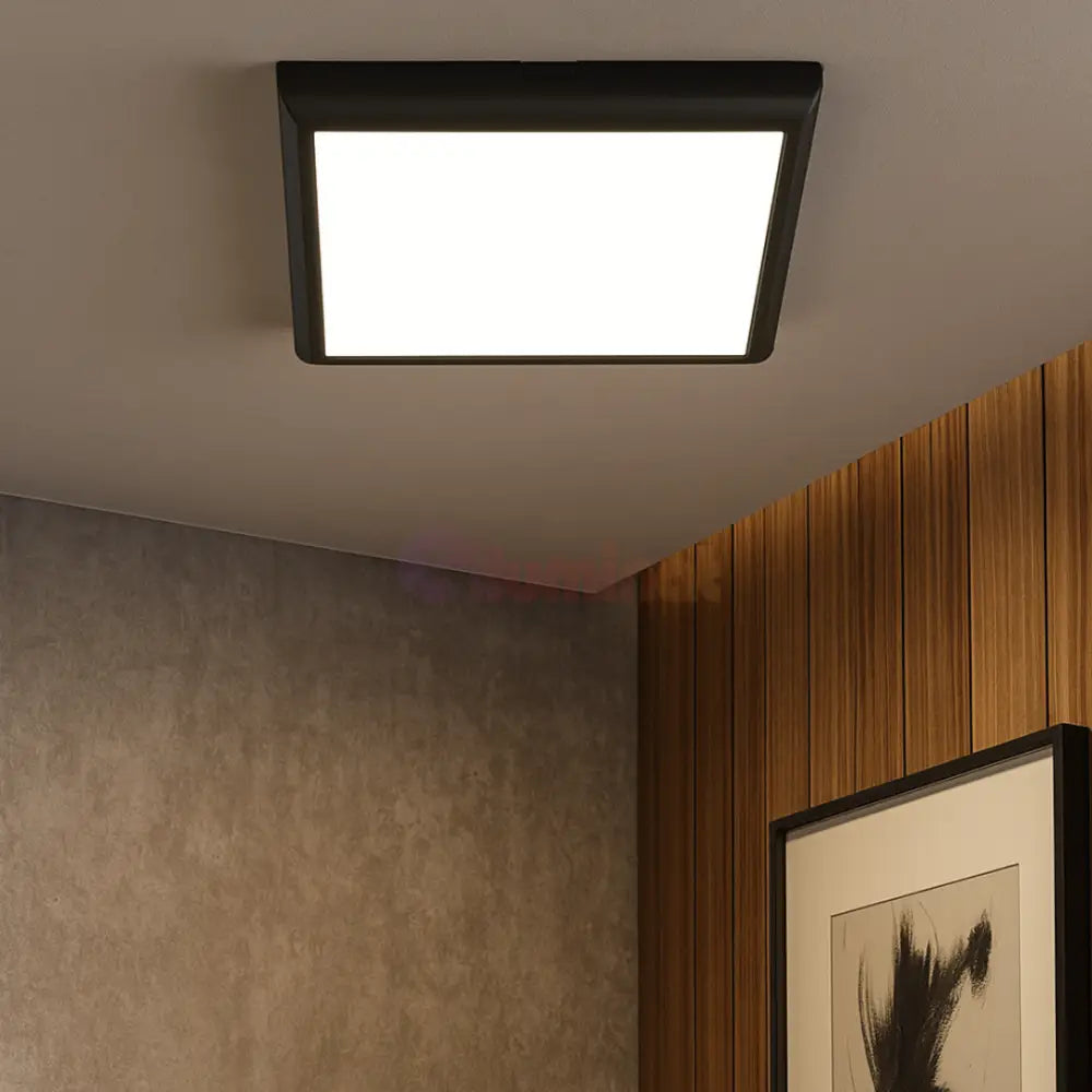 Plafoniera LED 20W 3 Functii Square Black 22CM / 20W / 3 FUNCTII led ceiling light