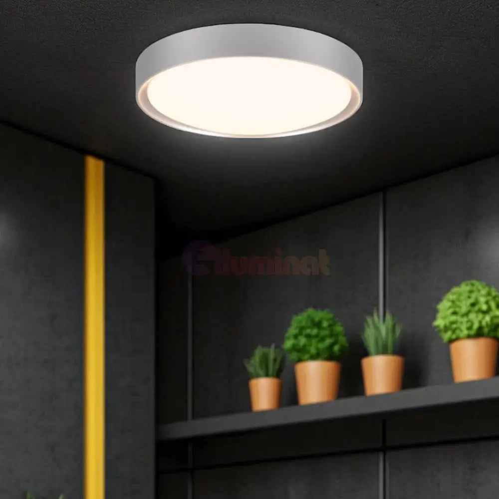 Lustra LED CLARIMO White ALBA / 33CM / MINIMALIST DESIGN Lighting Fixtures