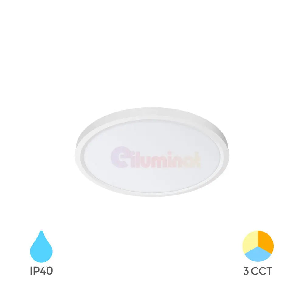 Plafoniera LED Baie Zetta 20W 23cm IP40 3 Lumini White Echivalent 160W led ceiling light