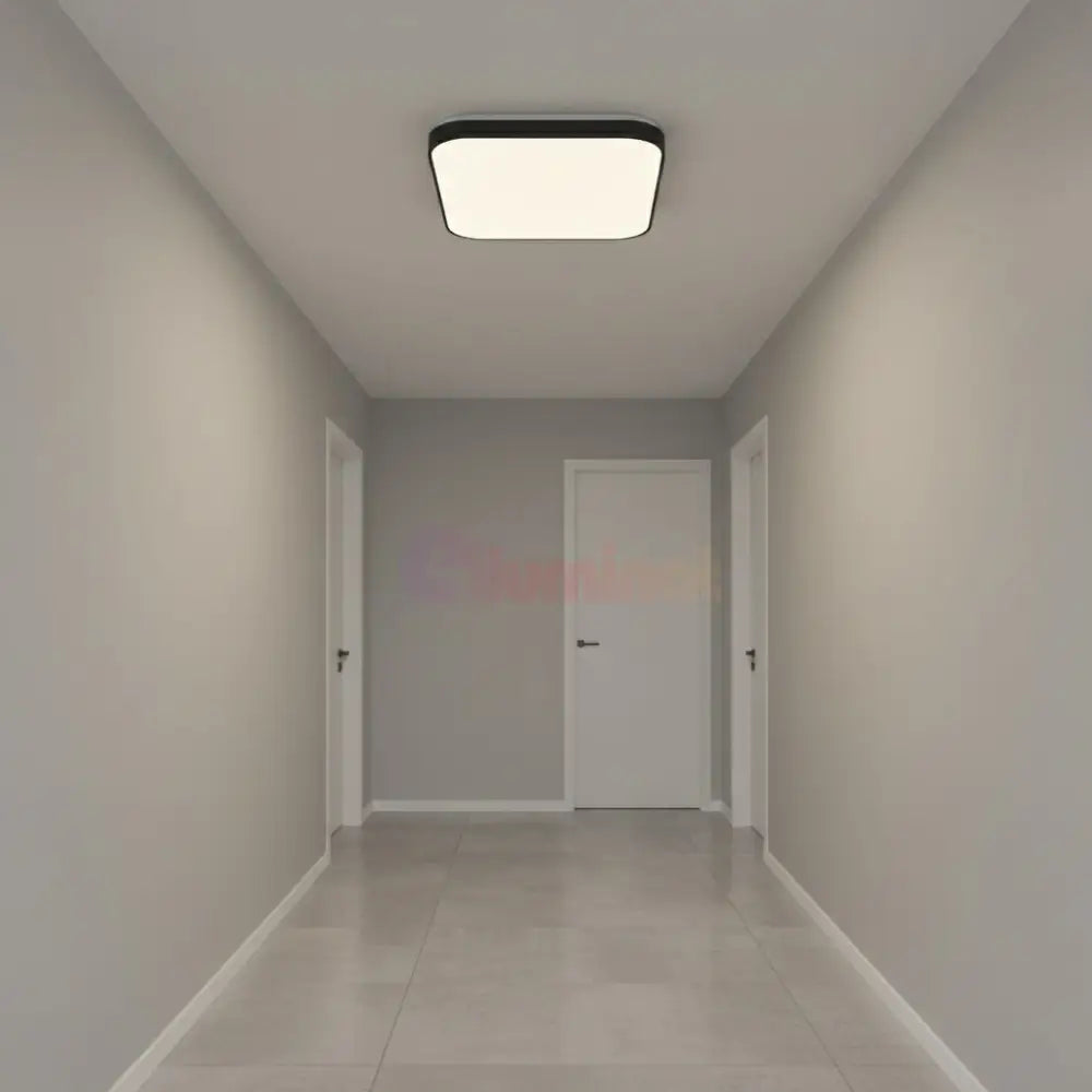 Plafoniera LED Black Square 48cm Echivalent 200W led ceiling light