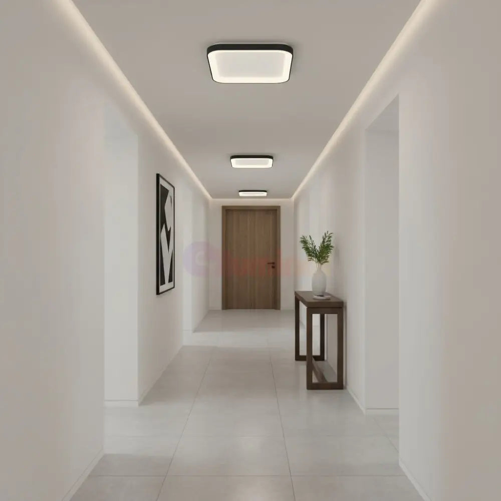 Plafoniera LED Black Square 48cm Echivalent 200W led ceiling light