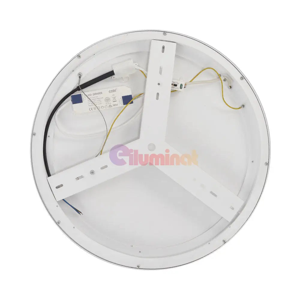 Lustra LED GIRONA White 3 Lumini din buton Echivalent 400W ALBA / 48CM / CIRCLE DESIGN Lighting Fixtures
