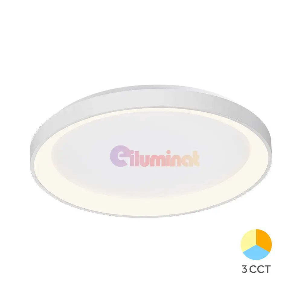 Lustra LED GIRONA White 3 Lumini din buton Echivalent 400W ALBA / 48CM / CIRCLE DESIGN Lighting Fixtures