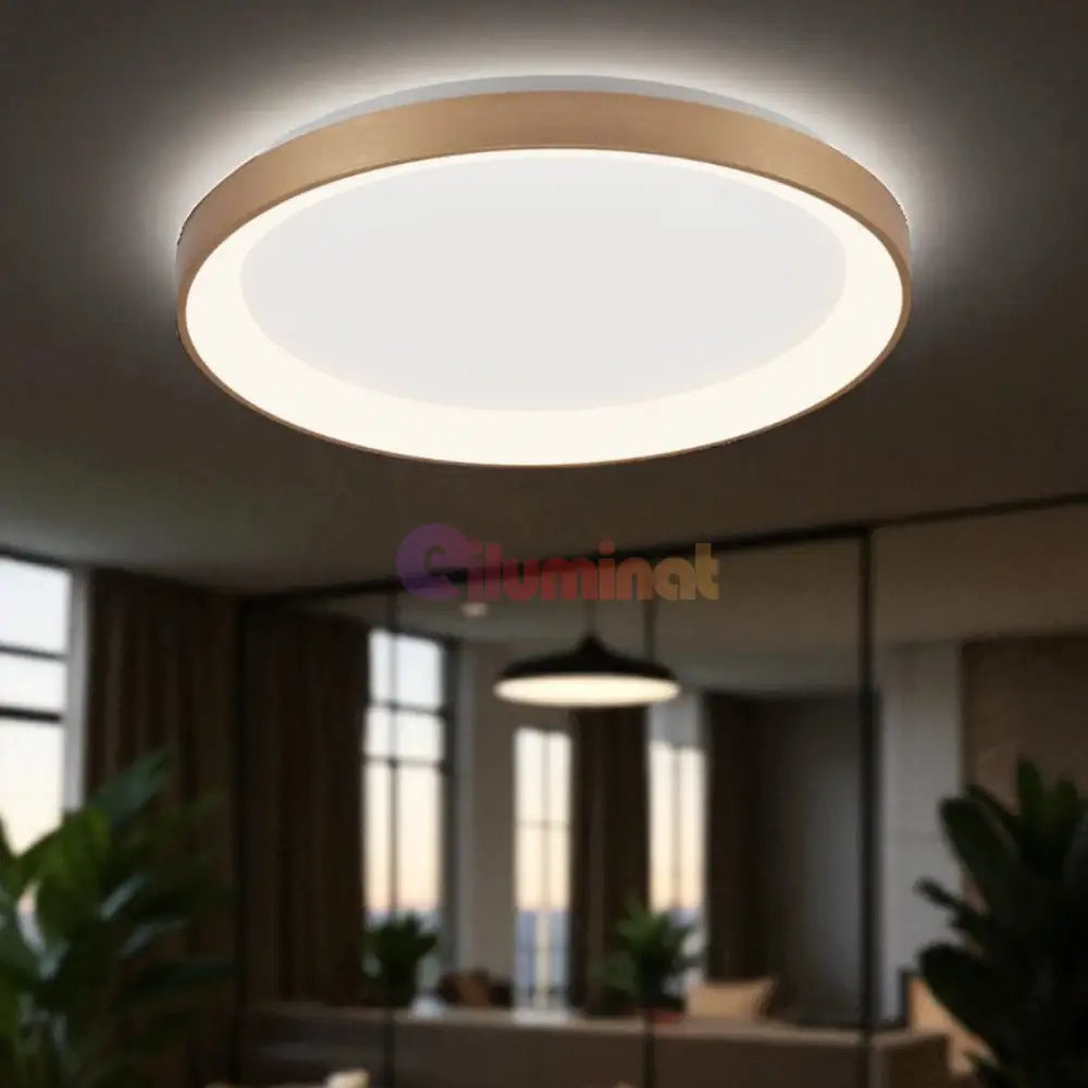 Lustra LED Aplicata GOLD BELLA 36W 3IN1 AURIE / 105CM / MINIMALIST DESIGN Lighting Fixtures