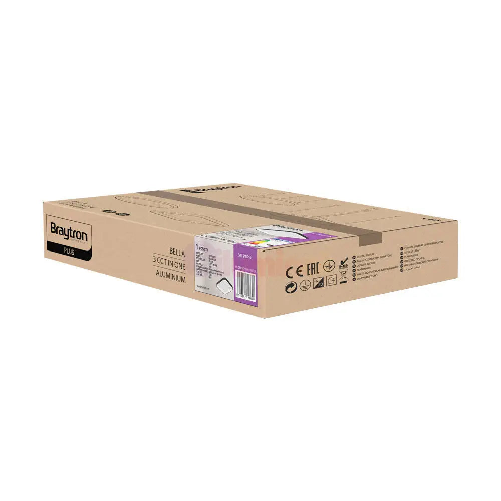 Plafoniera LED 36W 48cm GOLD Square IP20 3 Lumini BH17-00786 48CM / 36W / 3 FUNCTII led ceiling light