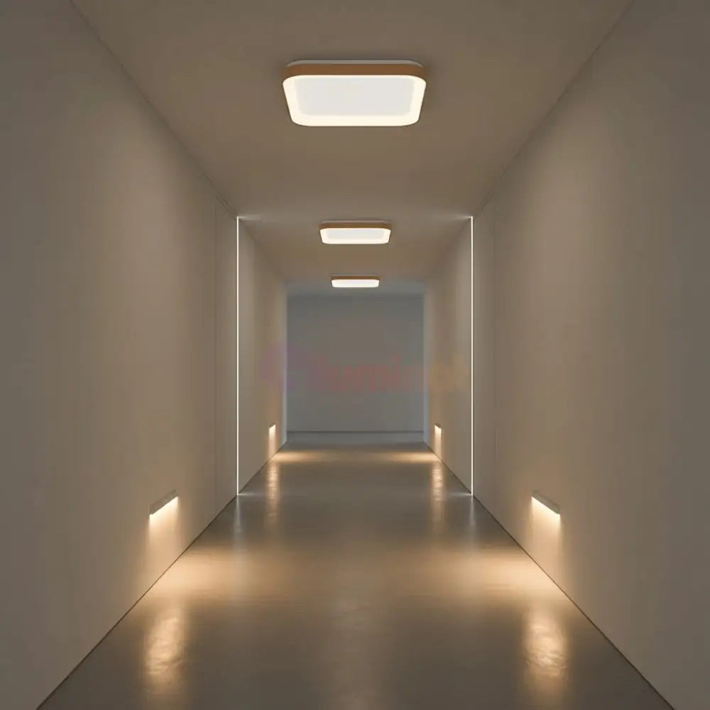 Plafoniera LED Gold Square 48cm Echivalent 200W led ceiling light
