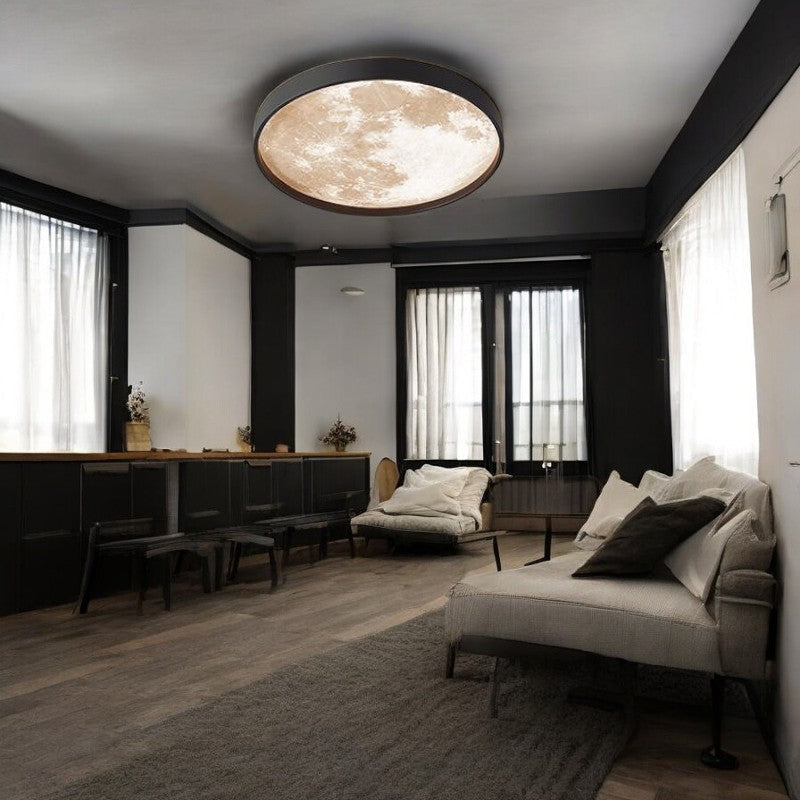 Plafoniera Led 40W + 40W Dark Moon Echivalent 300W Cu Telecomanda Led Ceiling Light