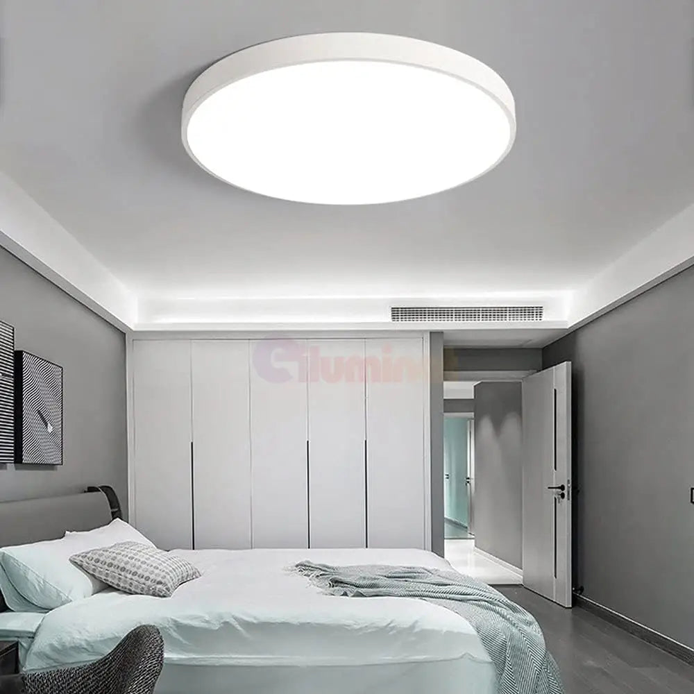 Plafoniera LED Rotunda 50cm IP44 ULTRA-THIN Echivalent 600W ALB RECE / 60W / ALBA led ceiling light