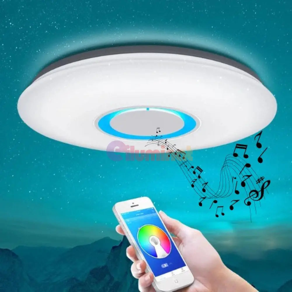 Plafoniera Led Smart 36W Rgbw Cu Bluetooth Echivalent 300W Led Ceiling Light