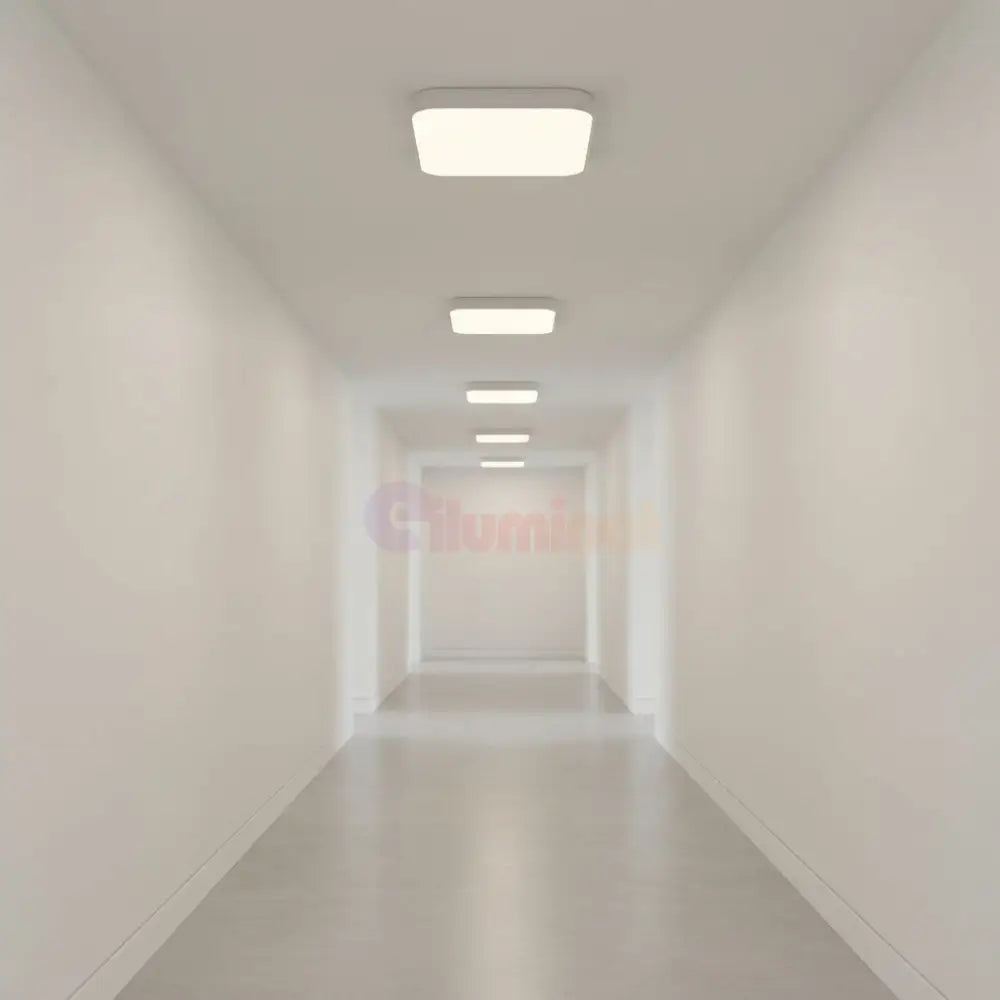 Plafoniera LED White Square 48cm Echivalent 200W led ceiling light