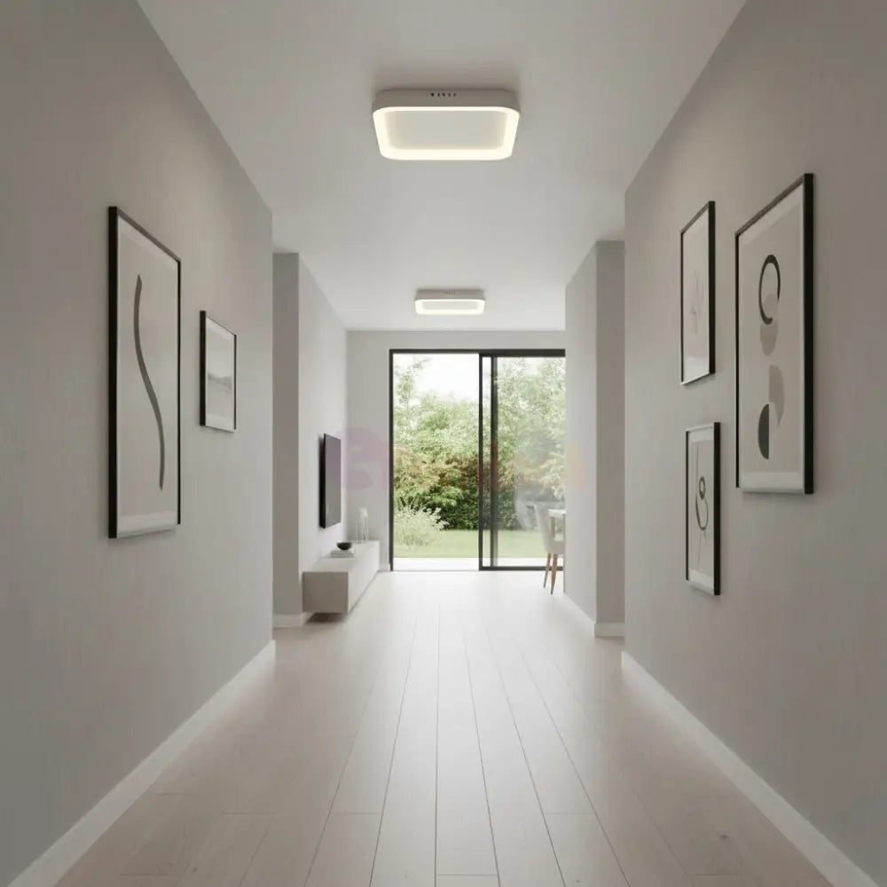 Plafoniera LED White Square 48cm Echivalent 200W led ceiling light
