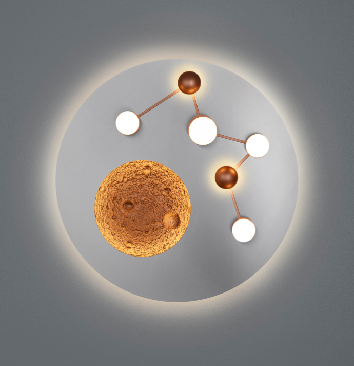 Lustra LED 42W Zodiac Chrome Premium 5100Lumeni CHROME / CIRCLE DESIGN Lighting Fixtures