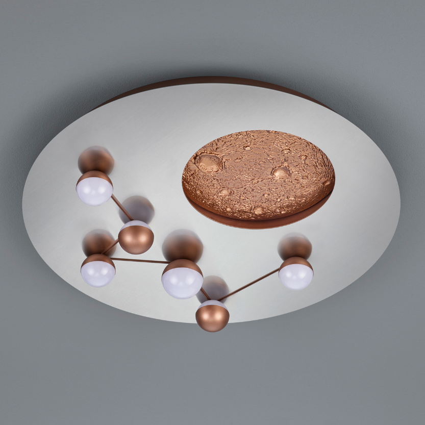 Lustra LED 42W Zodiac Chrome Premium 5100Lumeni CHROME / CIRCLE DESIGN Lighting Fixtures