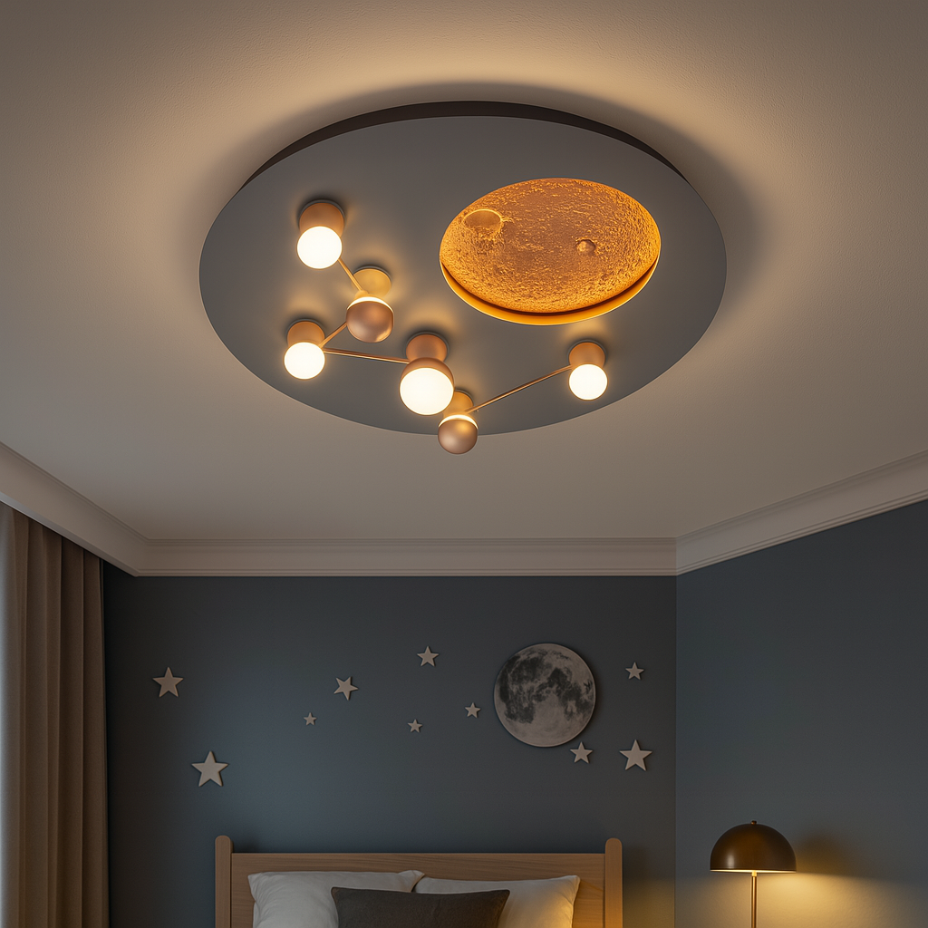 Lustra LED 42W Zodiac Chrome Premium 5100Lumeni CHROME / CIRCLE DESIGN Lighting Fixtures