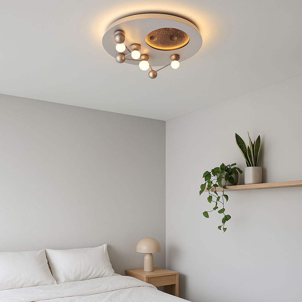 Lustra LED 42W Zodiac Chrome Premium 5100Lumeni CHROME / CIRCLE DESIGN Lighting Fixtures