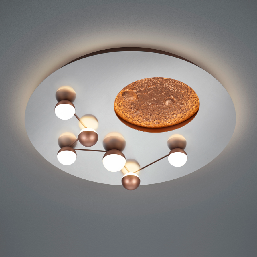 Lustra LED 42W Zodiac Chrome Premium 5100Lumeni CHROME / CIRCLE DESIGN Lighting Fixtures