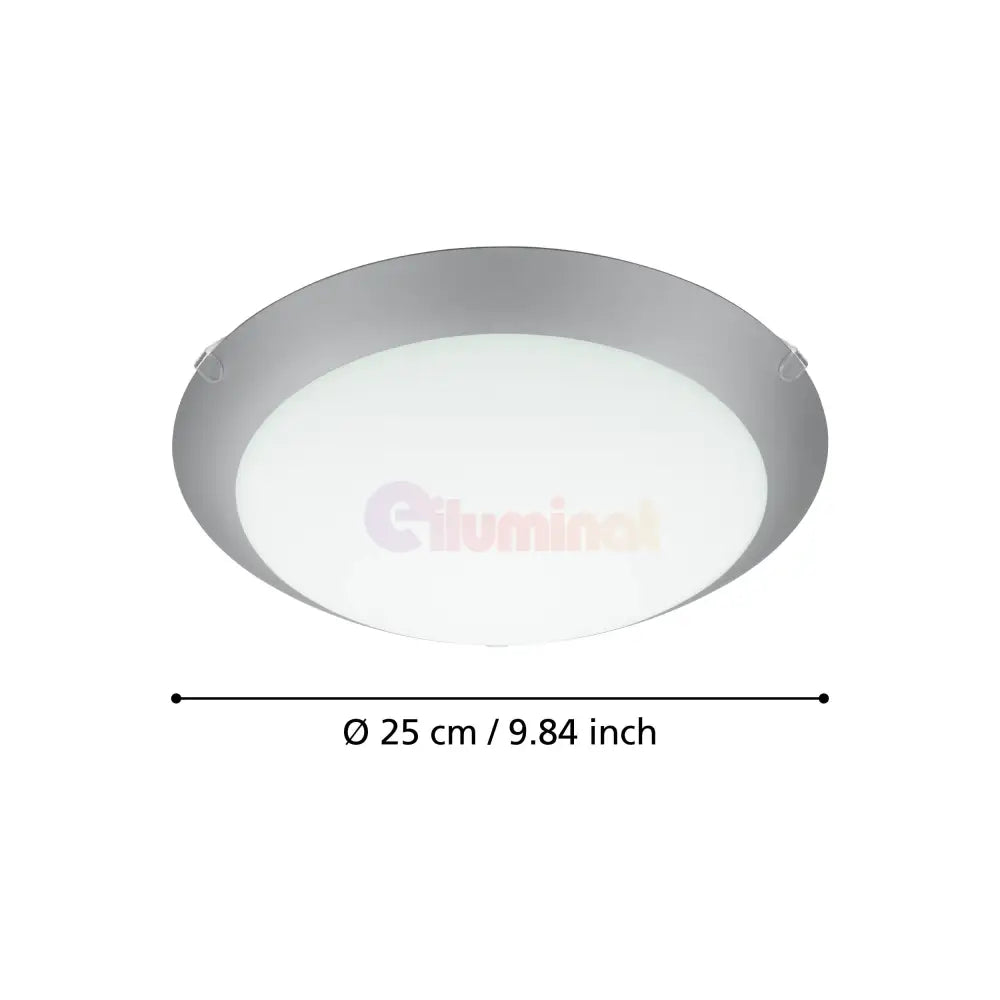 Plafoniera MARS 1 Silver & White Rotunda 25CM led ceiling light