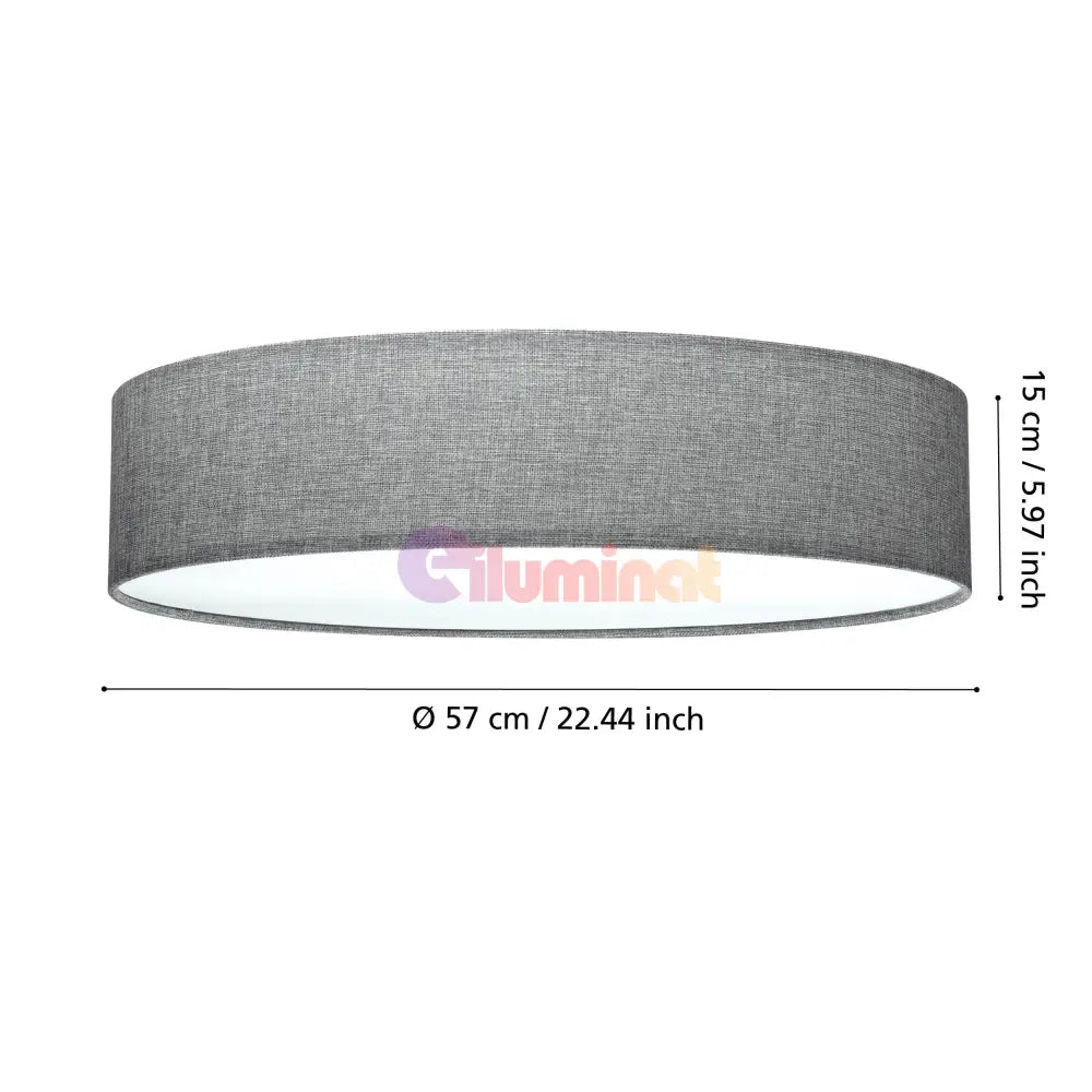 Plafoniera PASTERI Grey Rotunda 57CM APLICA PERETE / TAVAN / 57CM led ceiling light