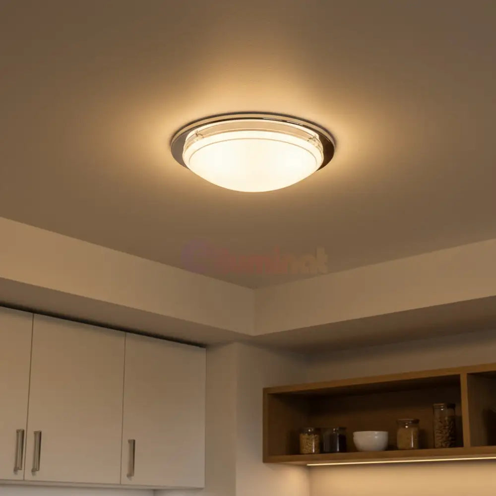 Plafoniera PLANET 1 Silver & White Rotunda 29CM led ceiling light