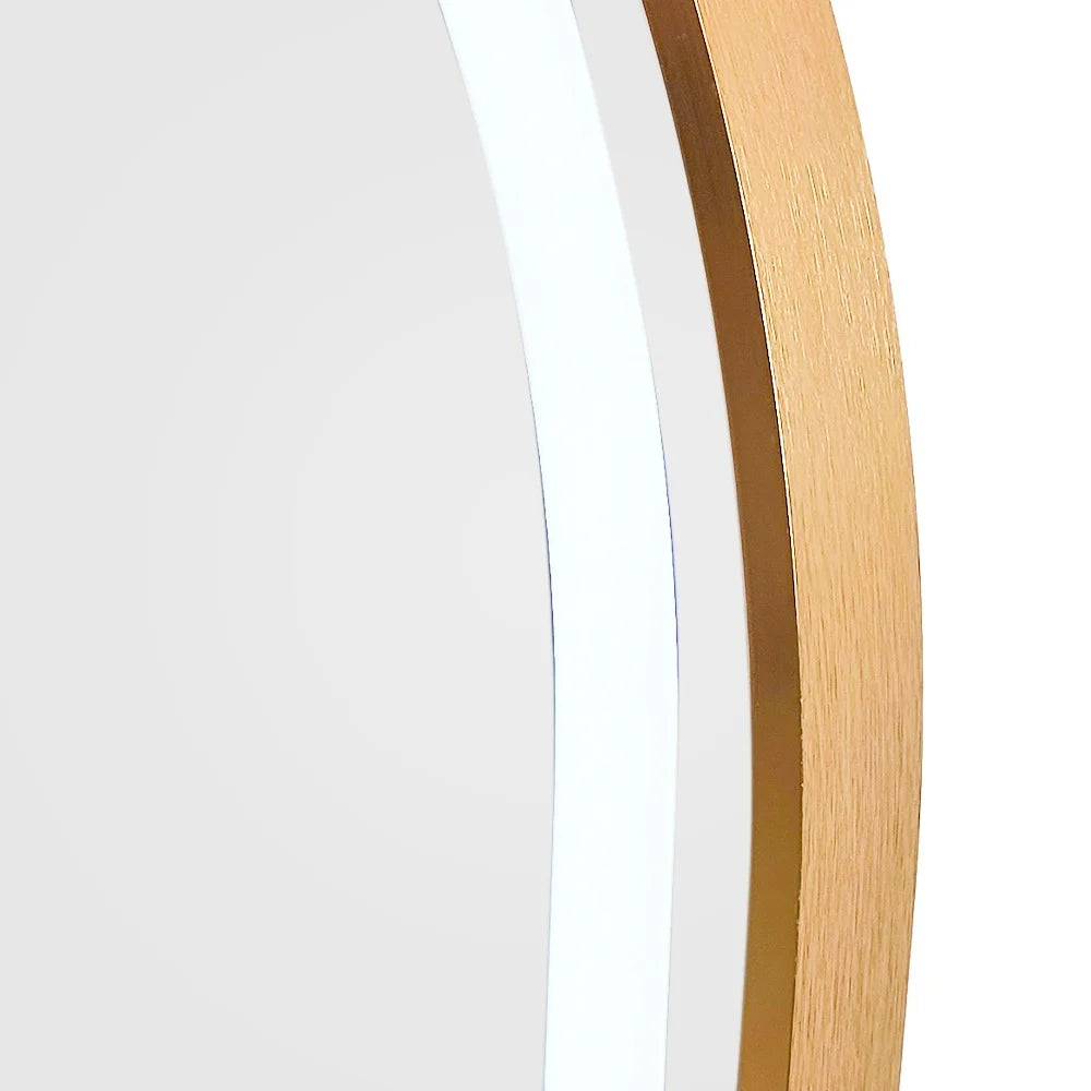 Oglinda LED FELOP Ovala Gold 160x50cm Touch si 3 Lumini