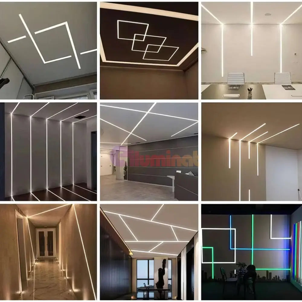 Profil LED 2 Metri Incastrat Sub Tencuiala LED Strips