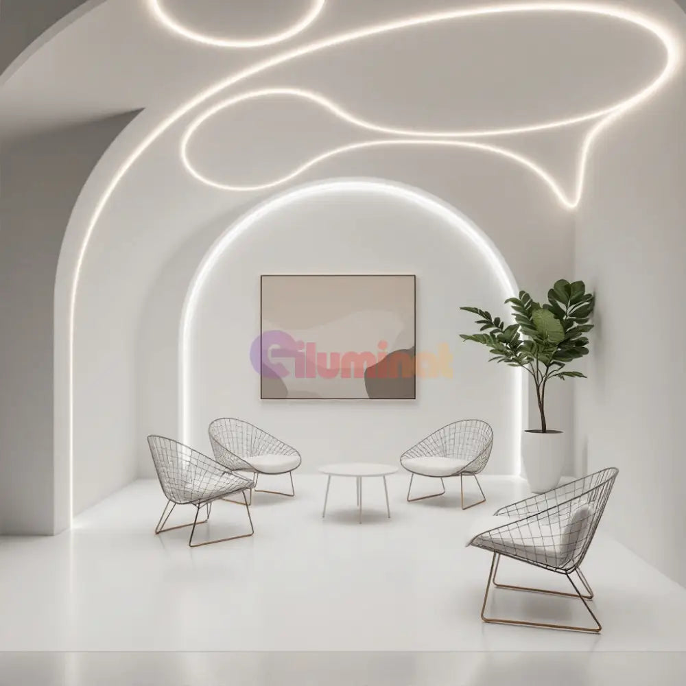 Profil LED Flexibil 2 Metri Incastrat sub Tencuiala LED Strips