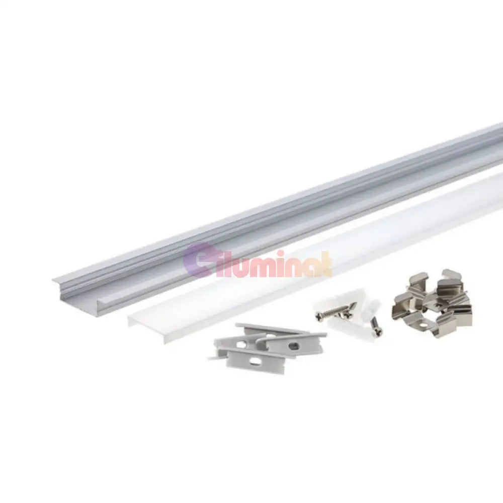 Profil LED Incastrat 2 METRI Plat XL LED Strips