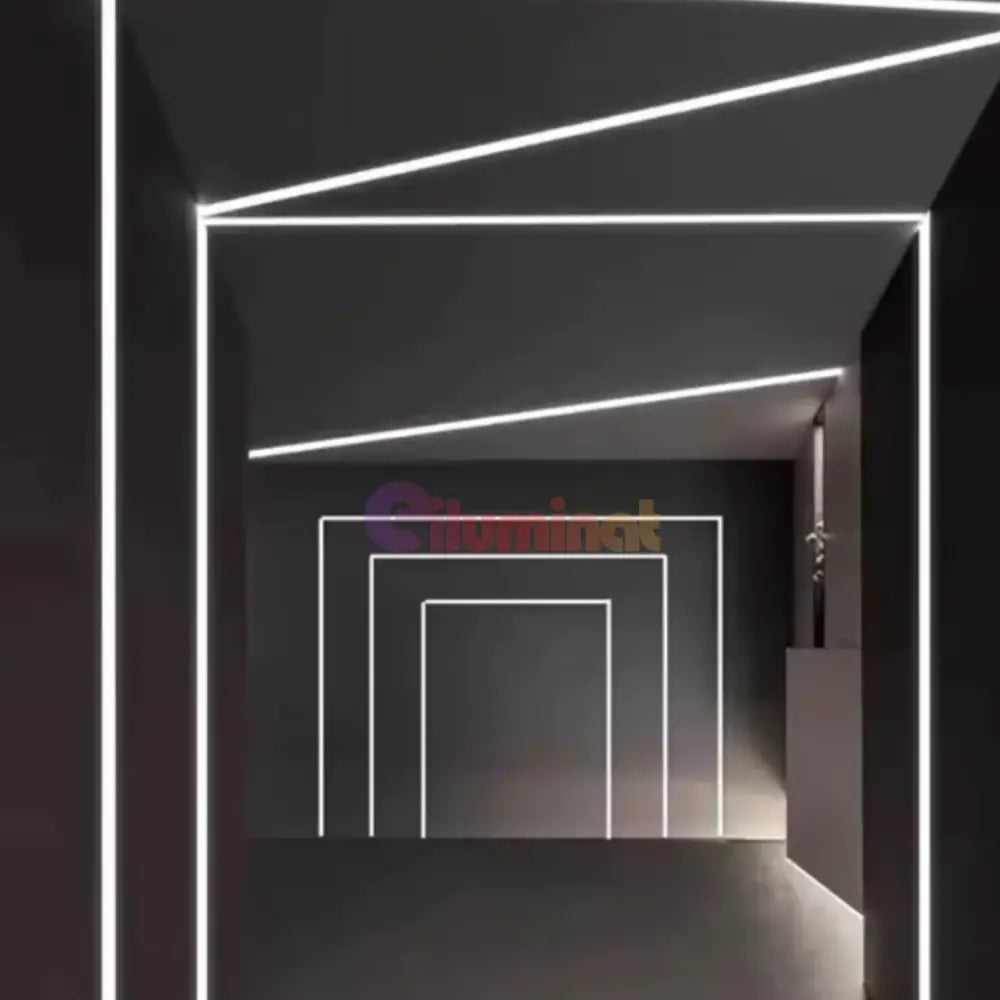 Profil LED Incastrat 2 METRI Plat XL LED Strips