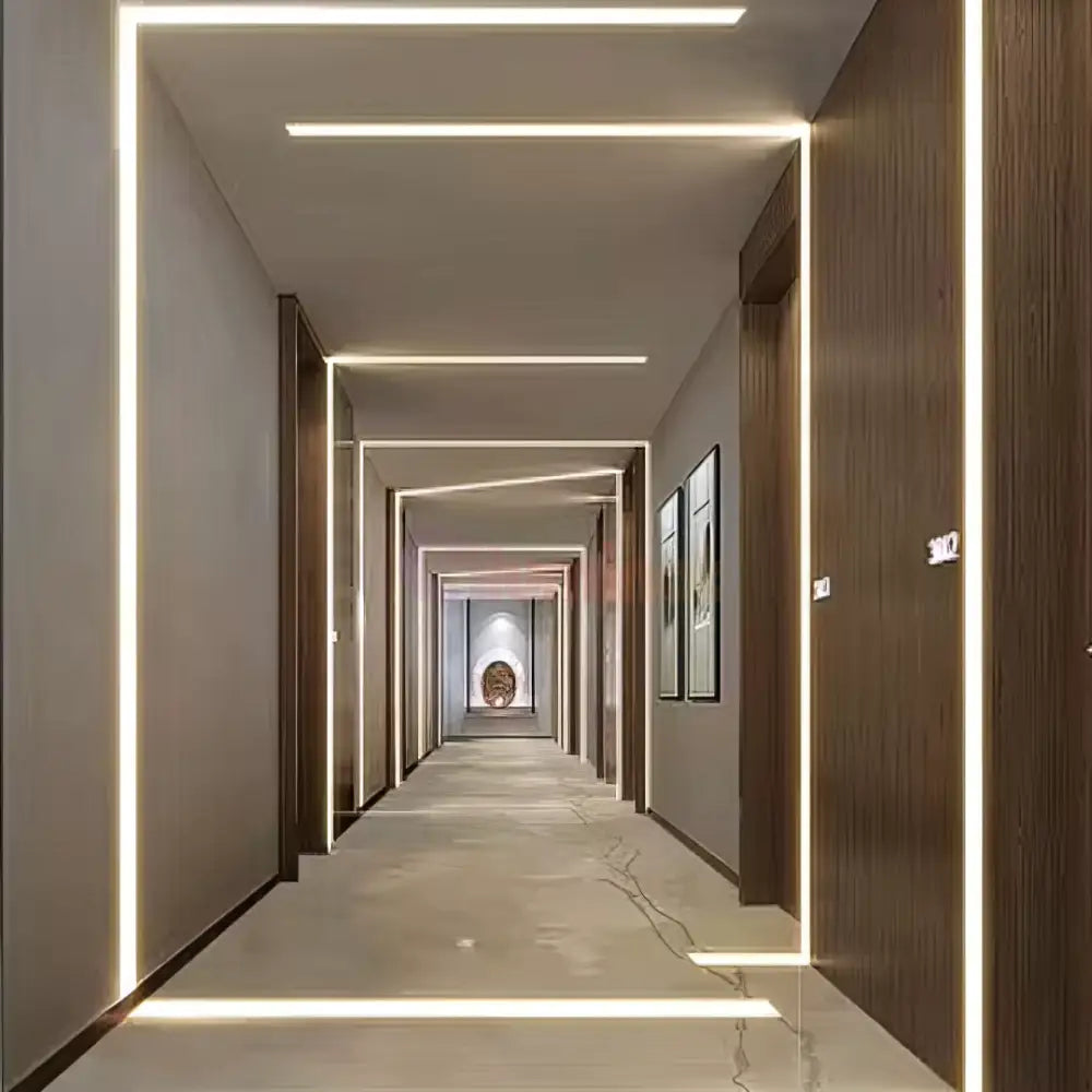 Profil LED 2 METRI de Mijloc Incastrat Sub Tencuiala LED Strips