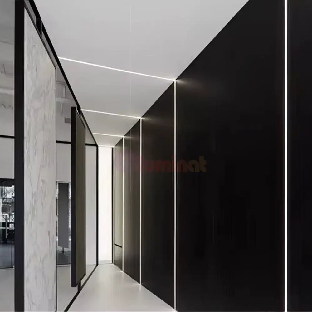 Profil LED 2 METRI de Mijloc Incastrat Sub Tencuiala LED Strips