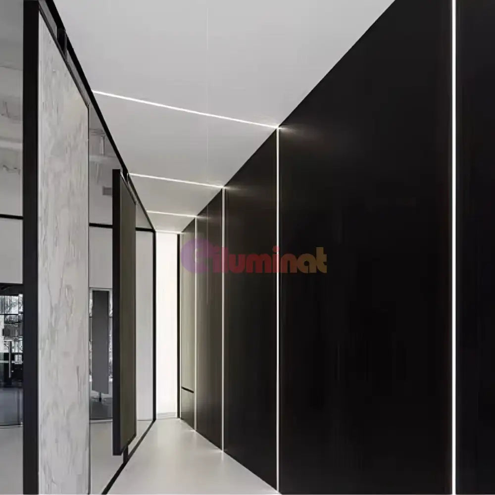 Profil LED 2 METRI de Mijloc Incastrat Sub Tencuiala LED Strips