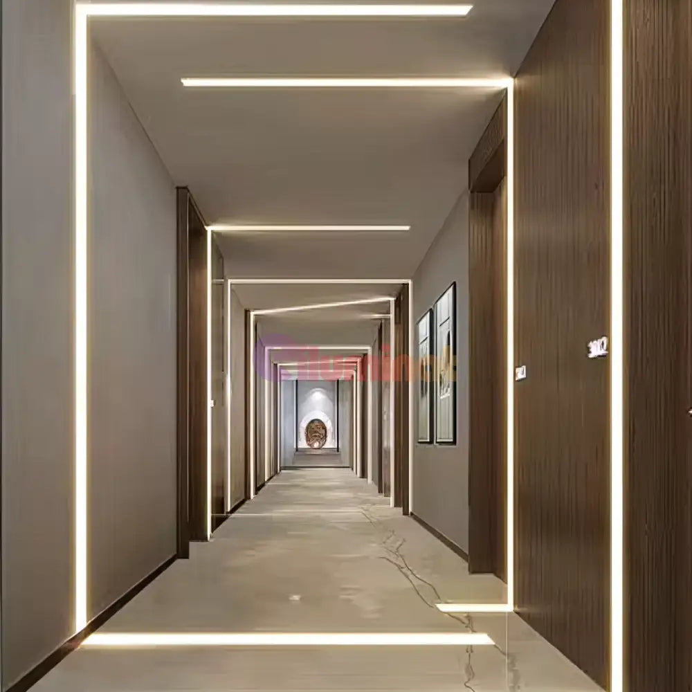 Profil LED 2 METRI de Mijloc Incastrat Sub Tencuiala LED Strips