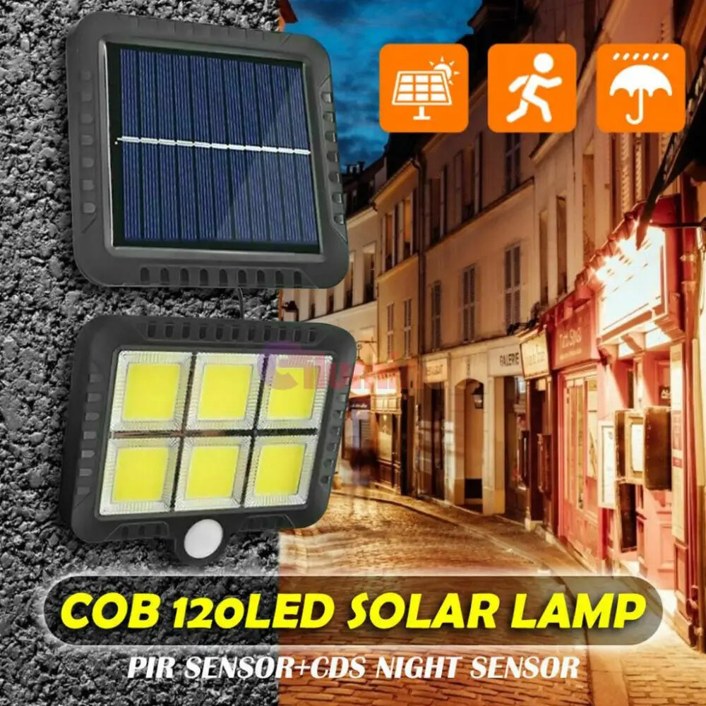 Proiector Led Cob Cu Panou Solar Si Senzor Miscare Solar Flood Light