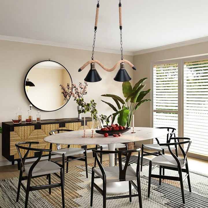 Lustra Vintage Cord 2xE27 60CM / VINTAGE SI RETRO DESIGN Lighting Fixtures