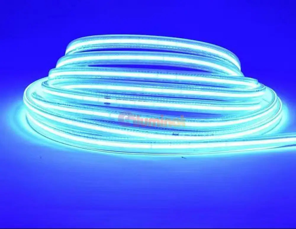 Rola Banda Led Cob 220V Exterior Ip65 - 100M Albastru / 10W Strips