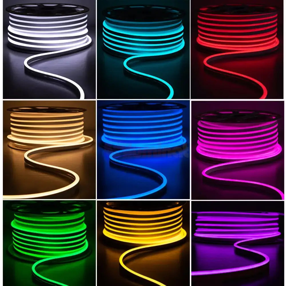 Rola Furtun LED NEON FLEX RGB 220V - 100M RGB / IP65-EXTERIOR / 10W LED Strips